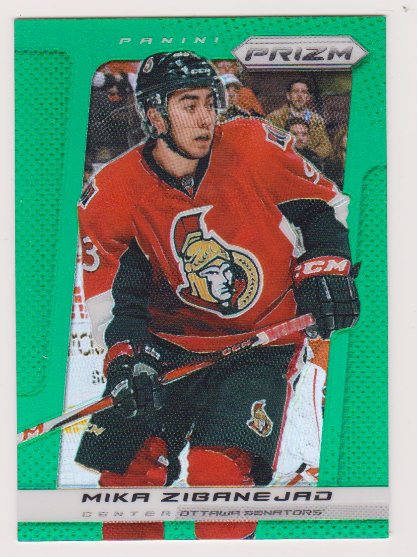(image for) 2013-14 Panini Prizm Prizms Green #71 Mika Zibanejad